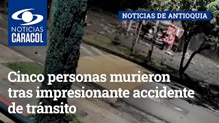 Tragedia en Medellín: cinco personas murieron tras impresionante accidente de tránsito