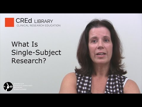 What is single subject approach?