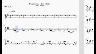 Interstellar Jimmy Sax - SAX ALTO - BACKING SHEET MUSIC