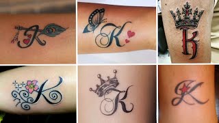 K Letter Tattoos For Girls | K Letter Tattoo Design Ideas For Girls | Women's Tattoos