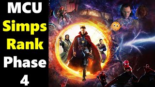 MCU Simps Rank Marvel Phase 4 | Movies, Shows, and Specials