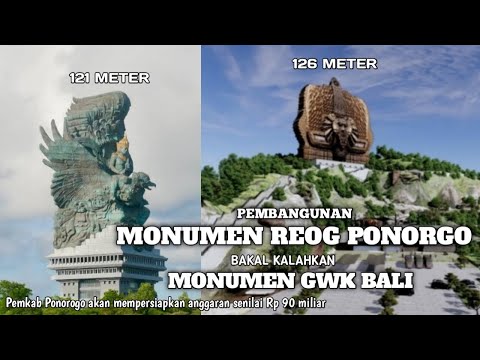 PEMBANGUNAN MONUMEN REOG PONOROGO SETINGGI 126 METER DI KABUPATEN ...