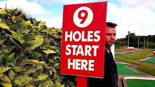 We get VIP treatment on this tricky 9 hole crazy golf course!