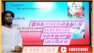 Drug and cosmetics act schedules with super tamil tricks #schedule #jurisprudencia #law