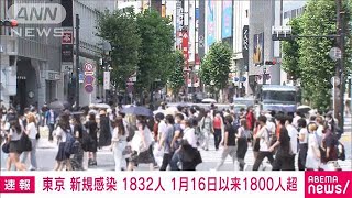 東京で1832人の新規感染者　1月以来の1800人超え(2021年7月21日)