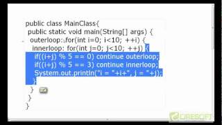 Java Control Branching-Break-Continue