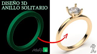 Tutorial Anillo Solitario Diseñado en Matrix 9.0 #1