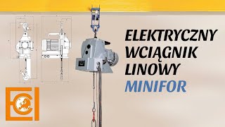 Wciągnik linowy Minifor TR, udźwig 950 kg, 230/400V, TR10, TR30, TR50, TR30S - użycie z trójnogiem