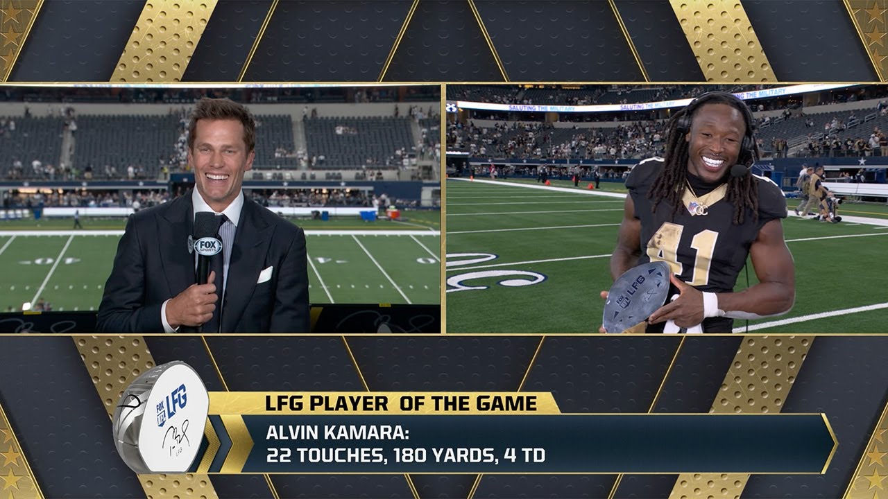 Tom Brady's LFG Player Of The Game: Saints RB Alvin Kamara | Week 2 ...