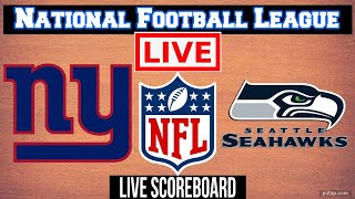 Live: New York Giants Vs Seattle Seahawks | NFL | Play by Play | Scoreboard | Bhordz Tv
