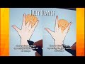 Drawing a hand squeezing the juice out of an orange