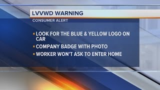LVVWD issues customer warning about persons posing as district employees