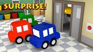 ELEVATOR SURPRISE! - Who's There? - Cartoon Cars - Cartoons for Kids