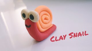 How to make snail clay modelling | Super easy play doh modelling for kids | Polymer clay Snail