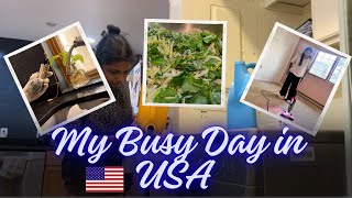 🇺🇸USA vlog||இன்னைக்கு நிறைய work😴||இத நானே🚰சரி பண்ணிட்டேன்🤗||Naalum pozhuthum ennudan vlogs