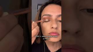 Just 3 steps to apply eyeshadow