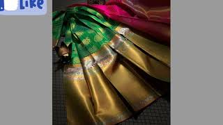 Pure Kanchi Pattu Half saree sets👌|Latest Kanchi Silk Half Sarees| Pure Handloom half sarees|lehenga