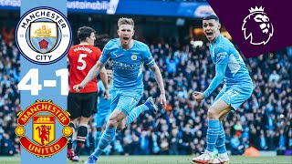 HIGHLIGHTS Man City 4-1 Man United | De Bruyne, Mahrez & Sancho Goals | MANCHESTER IS BLUE! 🔵