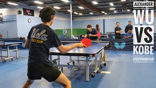 Alex Wu (2316) vs Kobe Couyoumjian (2313) // Dr. Hong Shih Butterfly Open U2550 Quarterfinals