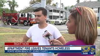 Apartment fire leaves tenants homeless