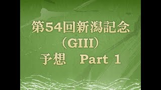 第54回新潟記念（GIII）予想 Part1