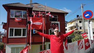 Fotballfeber i Bergen før kamp