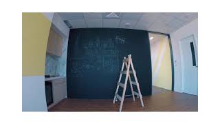 手繪黑板壁畫！辦公室牆面 Chalkboard Mural Office Wall