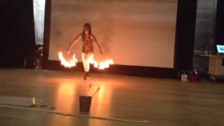 Hannah Spring's Amazing Fire Performance at the York St John OT society talent show 2016