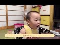 初めての納豆ご飯。まさかの反応【reaction of baby who ate natto for the first time】