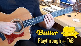 Playing My New Guitar [Butter - BTS] - (Slow + TABS)
