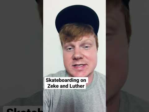 Did Zeke and Luther actually skate in the show?