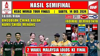 Hasil Semifinal BWF World Tour Final 2024 Hari Ini ~ FAJRI Kalah ~ Unggulan China Kalah