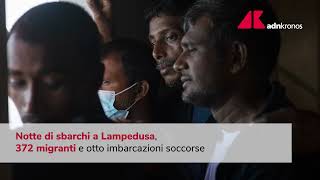 Notte di sbarchi a Lampedusa: 372 migranti soccorsi