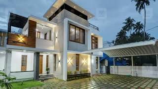 Small Modern Double Floor House 2800 Square Feet 9.5 cent Land Budget 35 Lakh.