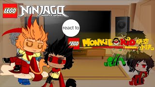 ~Ninjago react to Monkie Kid~Macaque and Sun Wukong~ENG and RUS~Part 2~GachaClub~