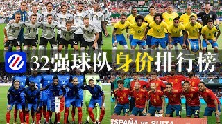 【2018世界杯】32强球队身价排行榜