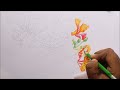 delonix regia flowers drawing in color pencils royal poinciana flower drawing flamboyant flowers