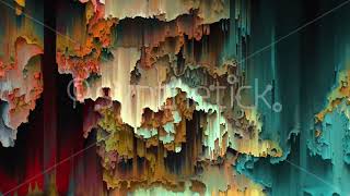 Stock video. Abstract pixel sorting loop, glitch art, data error