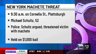 Police: Plattsburgh man arrested following machete threat