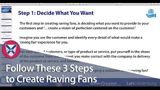 Follow These 3 Steps to Create Raving Fans