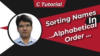 C program to SORT NAMES in ALPHABETICAL ORDER | Sorting names in C language