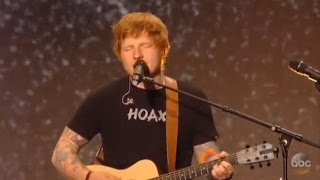 Ed Sheeran Crashes 2017 BBMAs With "Castle On The Hill" Performance From Chile Concert