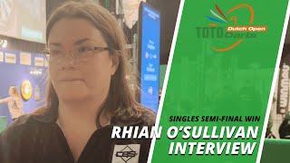 Rhian O'Sullivan verslaat Greaves op weg naar finale: 'I proved myself today' | Dutch Open 2025