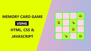 Memory Card Game | HTML, CSS & JavaScript | No Talking