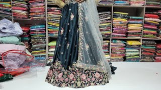 New design party wear saree or black saree or lanche 🌹 shipping free 🌹7015652424