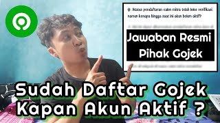 Sudah Daftar Gojek, Sudah Verifikasi dokumen, Kapan Akun Gojek Aktif? Ini Jawaban Resmi Pihak Gojek!