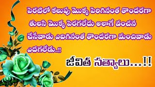 జీవితంలో ఒక్కసారైనా వినవలసిన మంచి మాటలు l life motivation quotes l motivation quotations in Telugu