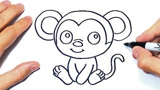 Cómo dibujar un Mono Paso a Paso | Dibujo de Mono