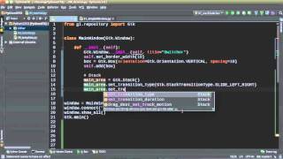 Python GUI Development with GTK+ 3 - Tutorial 7 - Stack and StackSwitcher