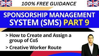 How to Create \u0026 Assign a group of CoS | Creative Worker Visa Category | Part 9